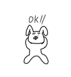 うさぎと愉快な仲間達。（個別スタンプ：34）