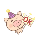 Dumpling Pig (daily words)（個別スタンプ：13）