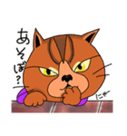 ネコ・猫・ねこ 待機中・入室・退室 日本語（個別スタンプ：35）