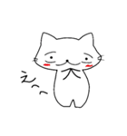 しろネコ むー太。（個別スタンプ：7）