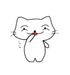 しろネコ むー太。（個別スタンプ：8）