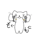 しろネコ むー太。（個別スタンプ：9）