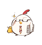 ニワトリ、そしてヒヨコ（個別スタンプ：8）