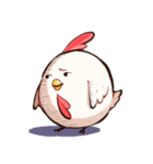 ニワトリ、そしてヒヨコ（個別スタンプ：29）