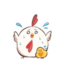 ニワトリ、そしてヒヨコ（個別スタンプ：30）