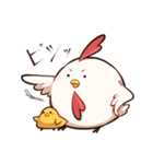 ニワトリ、そしてヒヨコ（個別スタンプ：37）
