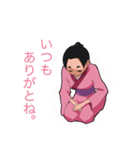 着物ガール（個別スタンプ：24）