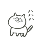 筆ペン もへねこ（個別スタンプ：5）