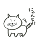 筆ペン もへねこ（個別スタンプ：32）