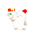 Snow rabbit and Snowman（個別スタンプ：4）