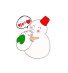 Snow rabbit and Snowman（個別スタンプ：23）