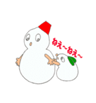 Snow rabbit and Snowman（個別スタンプ：31）