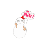 Snow rabbit and Snowman（個別スタンプ：33）