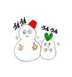 Snow rabbit and Snowman（個別スタンプ：35）