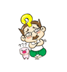 Uncle Auud with Lovely Pink（個別スタンプ：8）