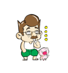 Uncle Auud with Lovely Pink（個別スタンプ：9）