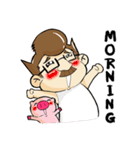 Uncle Auud with Lovely Pink（個別スタンプ：15）