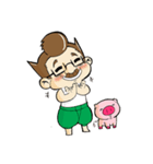 Uncle Auud with Lovely Pink（個別スタンプ：36）