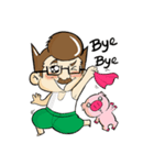 Uncle Auud with Lovely Pink（個別スタンプ：40）