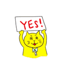 ねこの基本スタンプ（個別スタンプ：16）