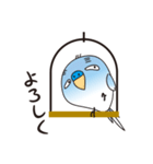 おやじインコ＆ブランコ（個別スタンプ：6）