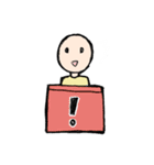 机に向かう人（個別スタンプ：10）