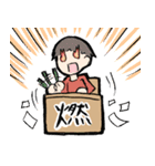 机に向かう人（個別スタンプ：39）