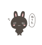 くろねことくろうさ（個別スタンプ：24）