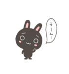 くろねことくろうさ（個別スタンプ：27）
