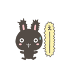 くろねことくろうさ（個別スタンプ：35）