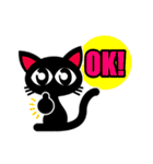 かわいい黒猫ちゃん（個別スタンプ：2）