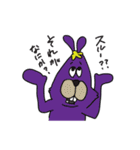 カラフルなうさぎ（個別スタンプ：3）