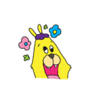 カラフルなうさぎ（個別スタンプ：4）