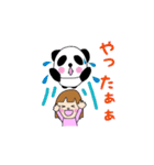 Girl＆Panda～Part2～（個別スタンプ：6）