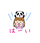 Girl＆Panda～Part2～（個別スタンプ：7）