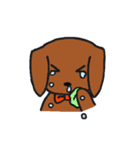 二匹のダックス（個別スタンプ：17）