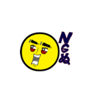 しあわせ天使ぬーんくん(顔バージョン)（個別スタンプ：3）