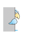 大きな青い鳥（個別スタンプ：36）
