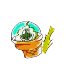 ソフトクリームの大冒険 「日本語」（個別スタンプ：38）