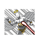 天使と悪魔の葛藤｜DOTMAN 6.0（個別スタンプ：14）
