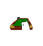 球撞きと猫 2（個別スタンプ：40）