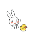 Dancing rabbit and friend（個別スタンプ：14）
