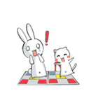 Dancing rabbit and friend（個別スタンプ：37）