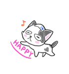 路地裏の猫のシロ（個別スタンプ：18）