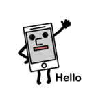 スマホで英語！（個別スタンプ：1）