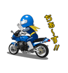 青いライダー（個別スタンプ：1）