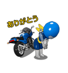 青いライダー（個別スタンプ：30）