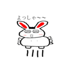 Fluffy Glasses Rabbit（個別スタンプ：16）