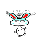 Fluffy Glasses Rabbit（個別スタンプ：24）