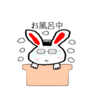 Fluffy Glasses Rabbit（個別スタンプ：38）